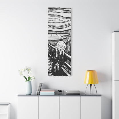 The Scream (1895) by Edvard Munch / Reproduction Fine Art sur Toile / Epaisseur 3,2cm - 1'25 po