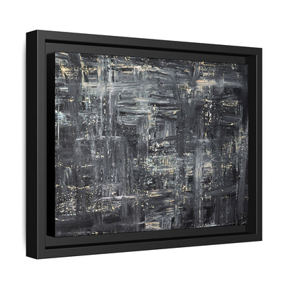 Tableau Intemporel Ardoise Doré "Série Sign Collections" / Toile encadrée sur caisse américaine
