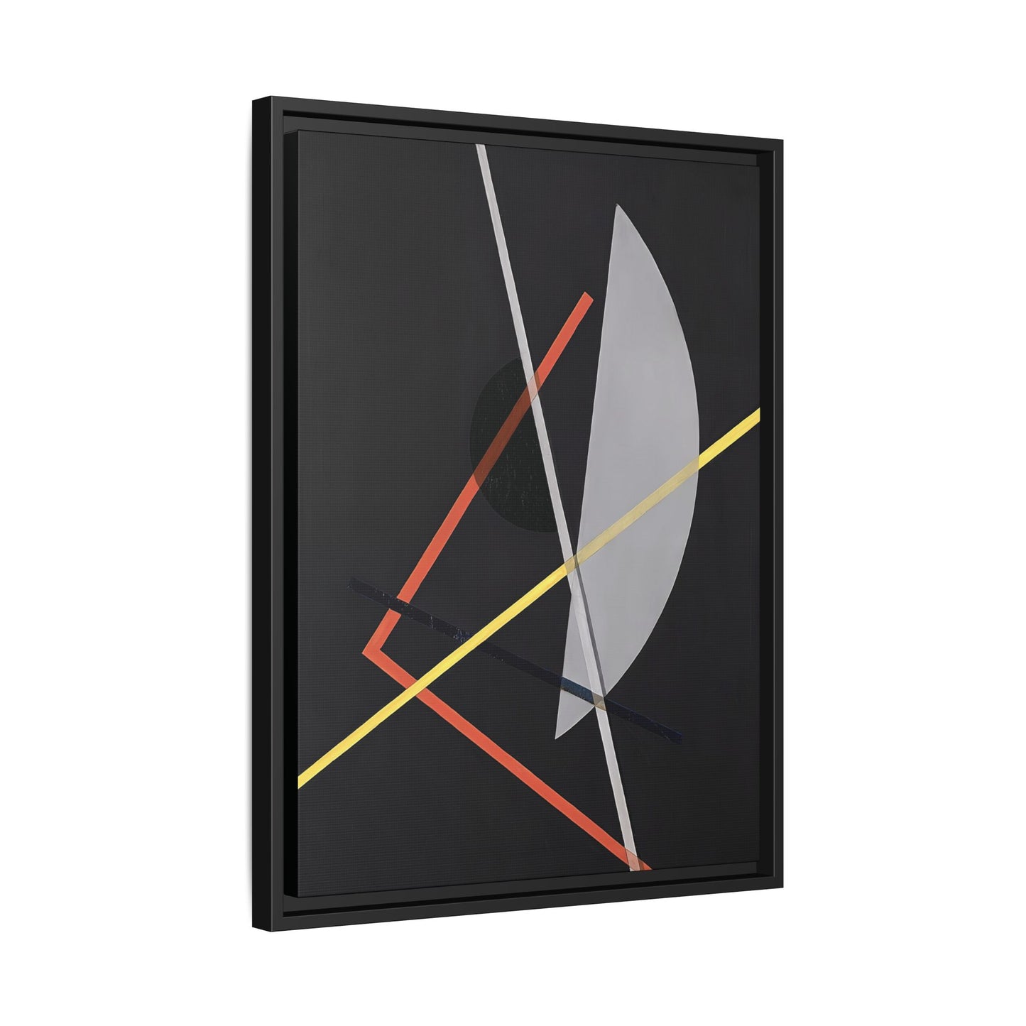 E IV - Konstruktion VII (ca 1922) by László Moholy-Nagy  / Toile encadrée sur caisse américaine