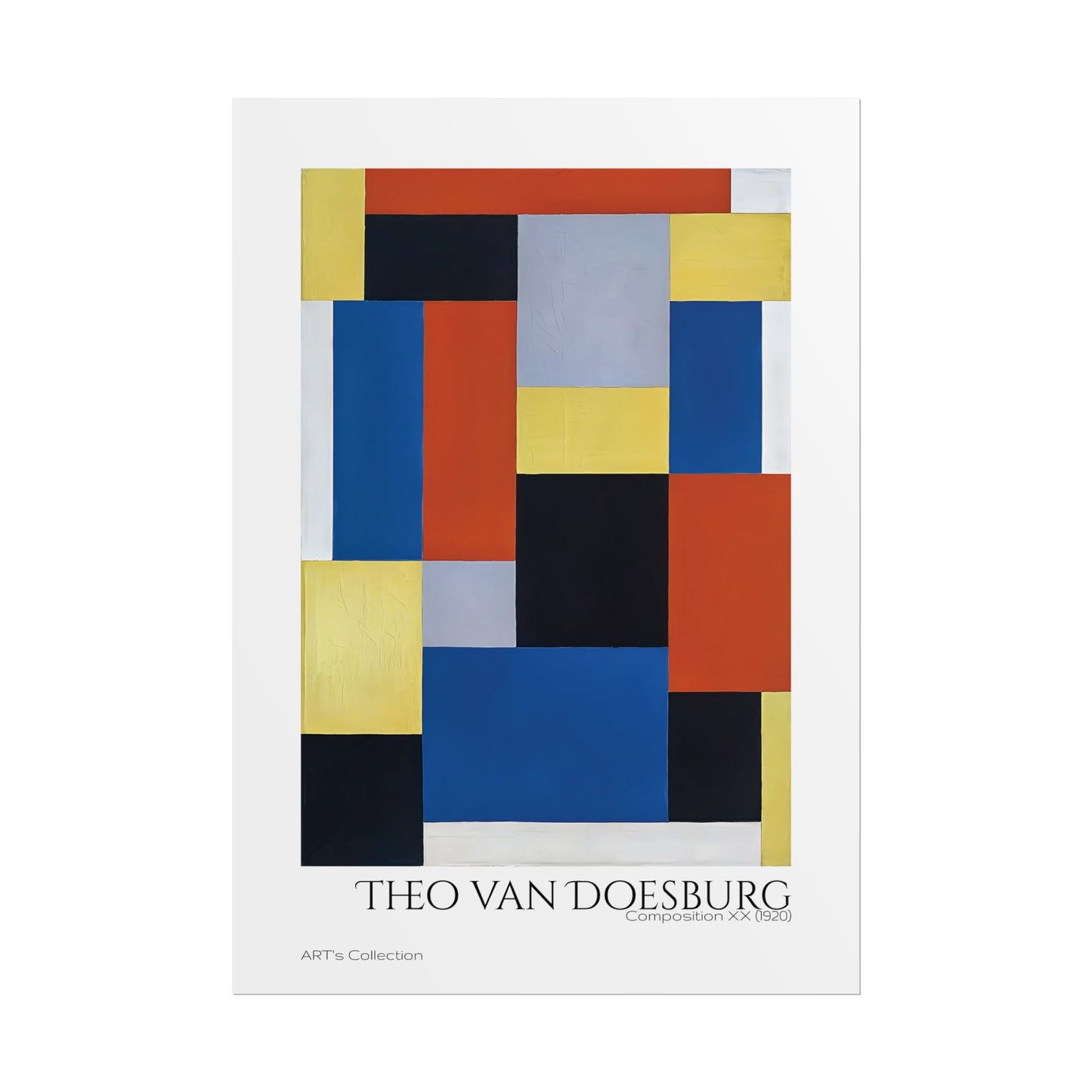 Composition XX (1920) by Theo van Doesburg  / Affiche imprimée - Série ART's Collection