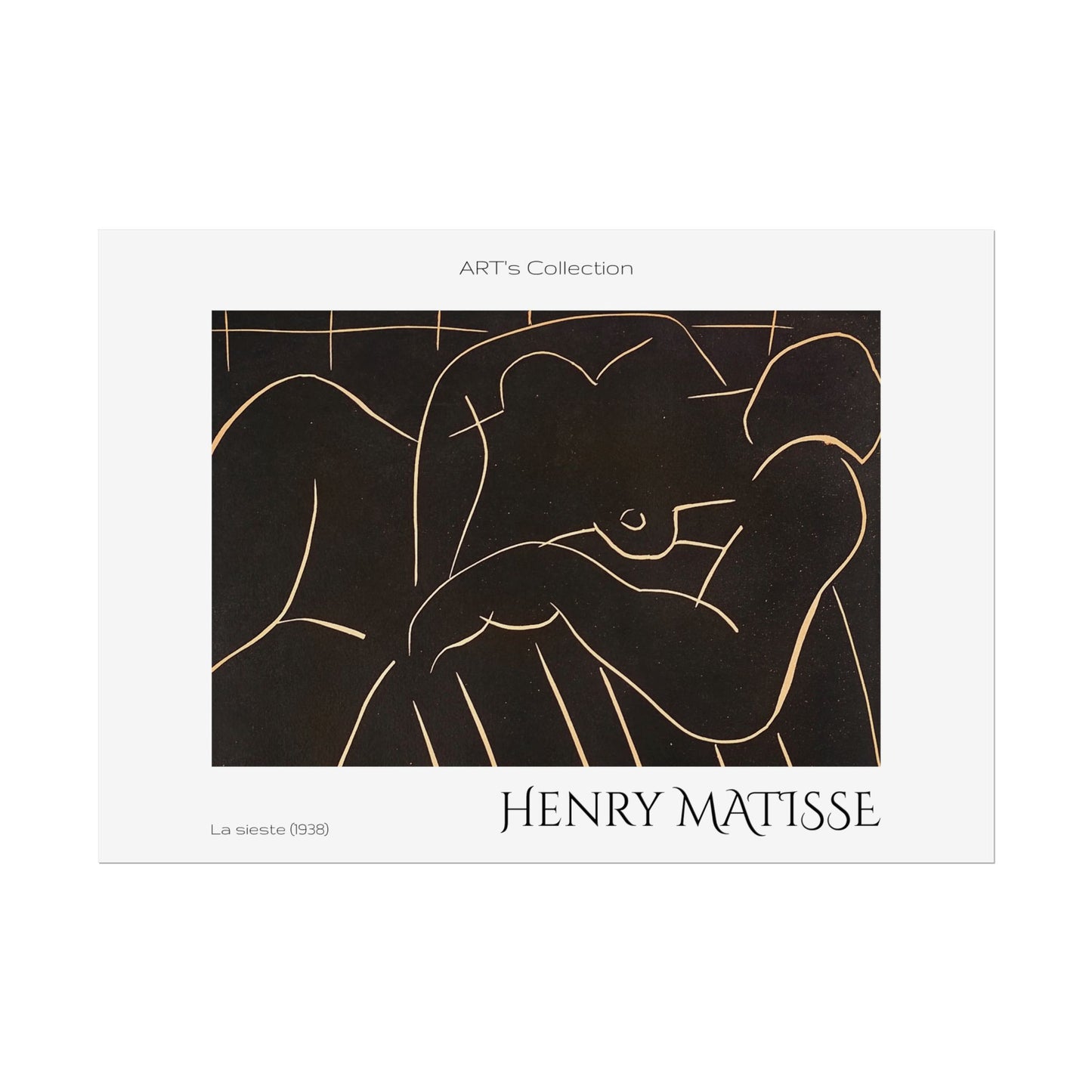 La sieste (1938) by Henry Matisse / Affiche imprimée - Série ART's Collection