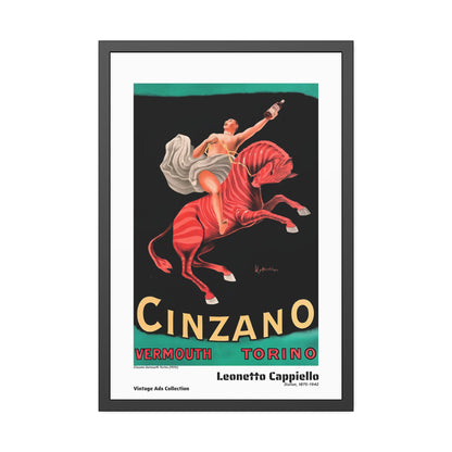 Cinzano Vermouth Torino (1910) by Leonetto Cappiello / Affiche Encadrée Série Vintage Ads Collection