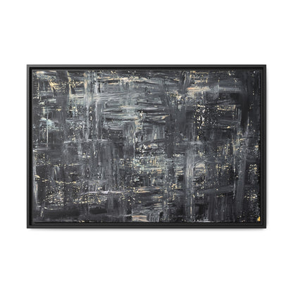Tableau Intemporel Ardoise Doré "Série Sign Collections" / Toile encadrée sur caisse américaine