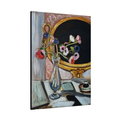 Anémones au miroir noir (1919) by Henri Matisse / Reproduction Fine Art sur Toile /  Epaisseur 3.2 cm - 1.25 inch
