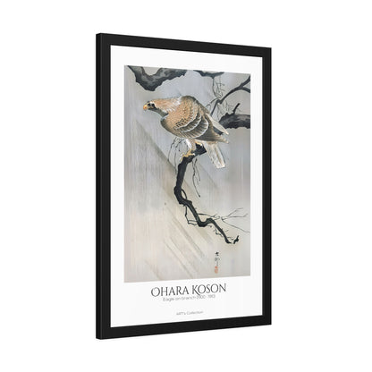 Eagle on branch (1900 - 1910) by Ohara Koson / Affiche Encadrée série ART's Collection