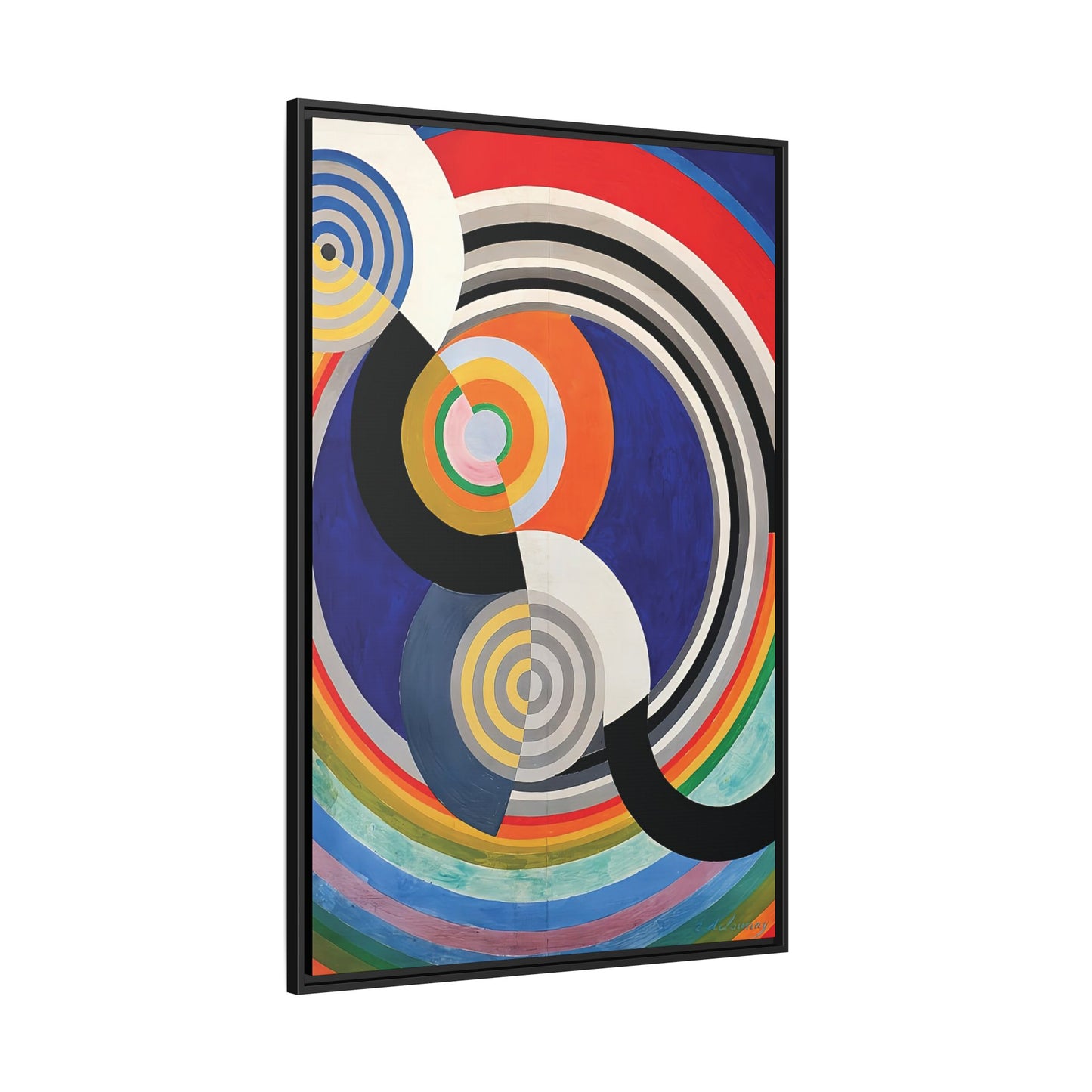 Rythme Numéro 2 (1938) by Robert Delaunay  / Toile encadrée sur caisse américaine