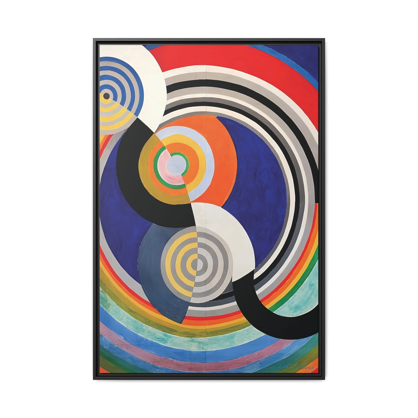Rythme Numéro 2 (1938) by Robert Delaunay  / Toile encadrée sur caisse américaine