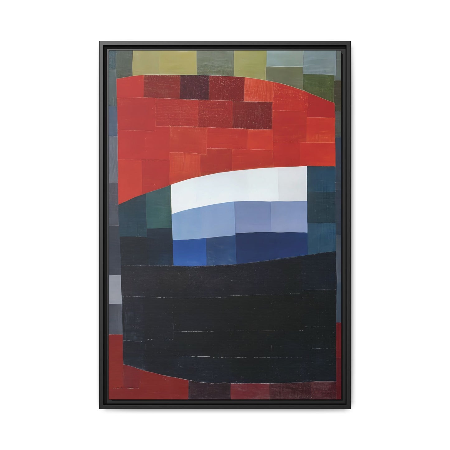 My Sky is Red (1933)  by Otto Freundlich / Toile encadrée sur caisse américaine