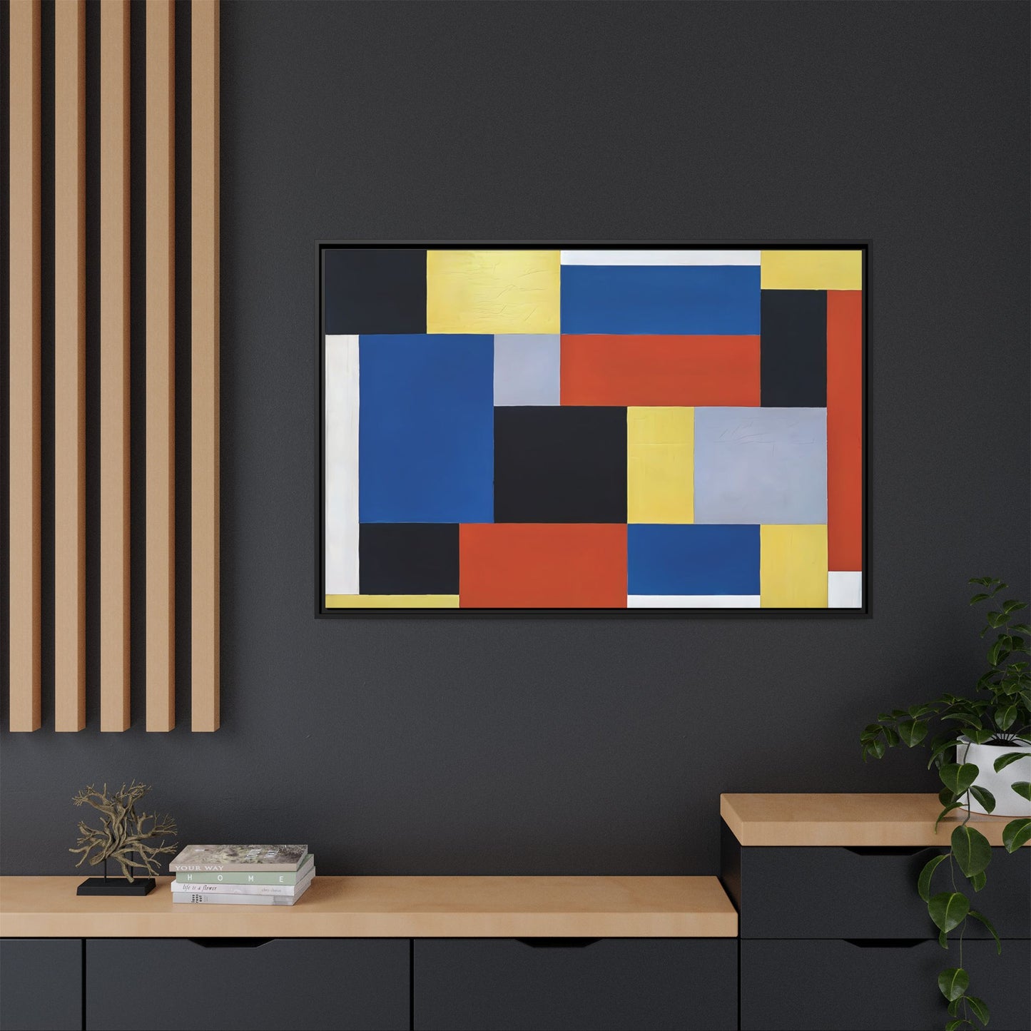 Composition XX 1920 by Theo van Doesburg  / Toile encadrée sur caisse américaine