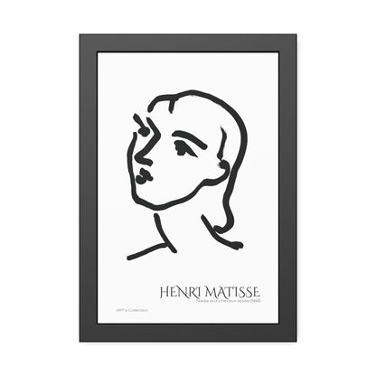 Nadia aux cheveux lisses (1948) by Henri Matisse / Affiche Encadrée série ART's Collection
