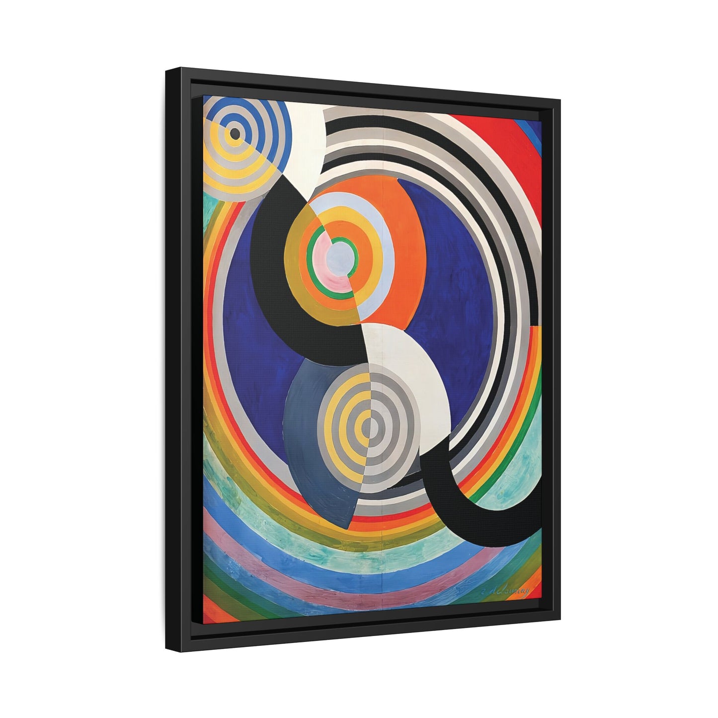 Rythme Numéro 2 (1938) by Robert Delaunay  / Toile encadrée sur caisse américaine