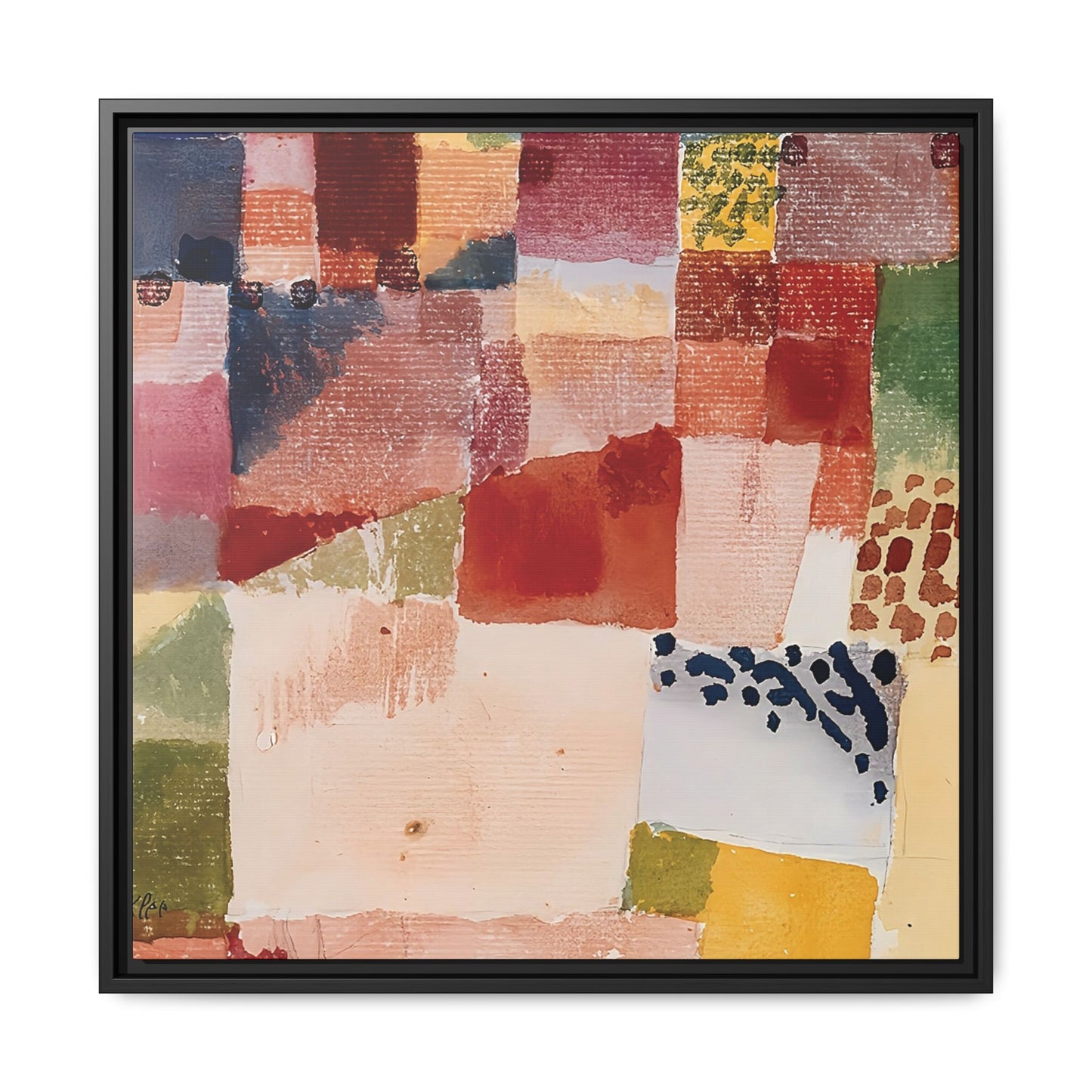Motif from Hammamet (1914) by Paul Klee / Toile encadrée sur caisse américaine