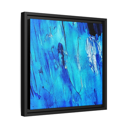 Tableau Intemporel Bleu Electrique "Série Sign Collections" / Toile encadrée sur caisse américaine
