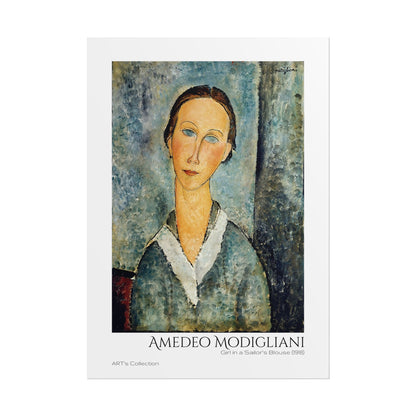 Girl in a Sailor's Blouse (1918) by Amedeo Modigliani / Affiche imprimée - Série ART's Collection