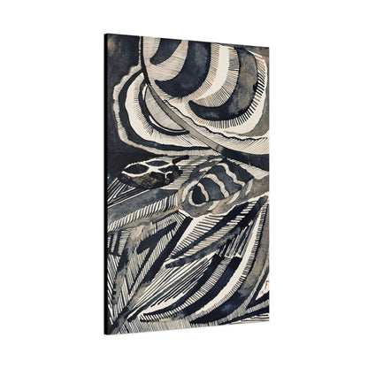 Landschaft (1918)  by Otto Freundlich  / Reproduction Fine Art sur Toile / Epaisseur 3.2 cm - 1.25 inch