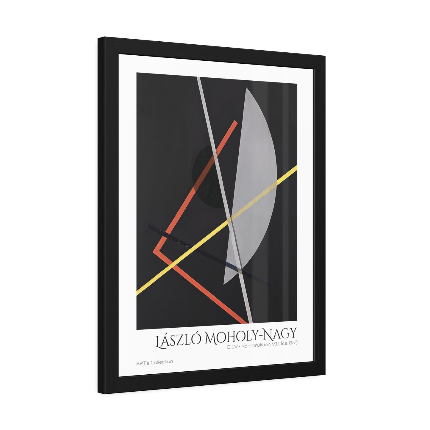 E IV - Konstruktion VII (ca 1922)  by László Moholy-Nagy  / Affiche Encadrée série ART's Collection