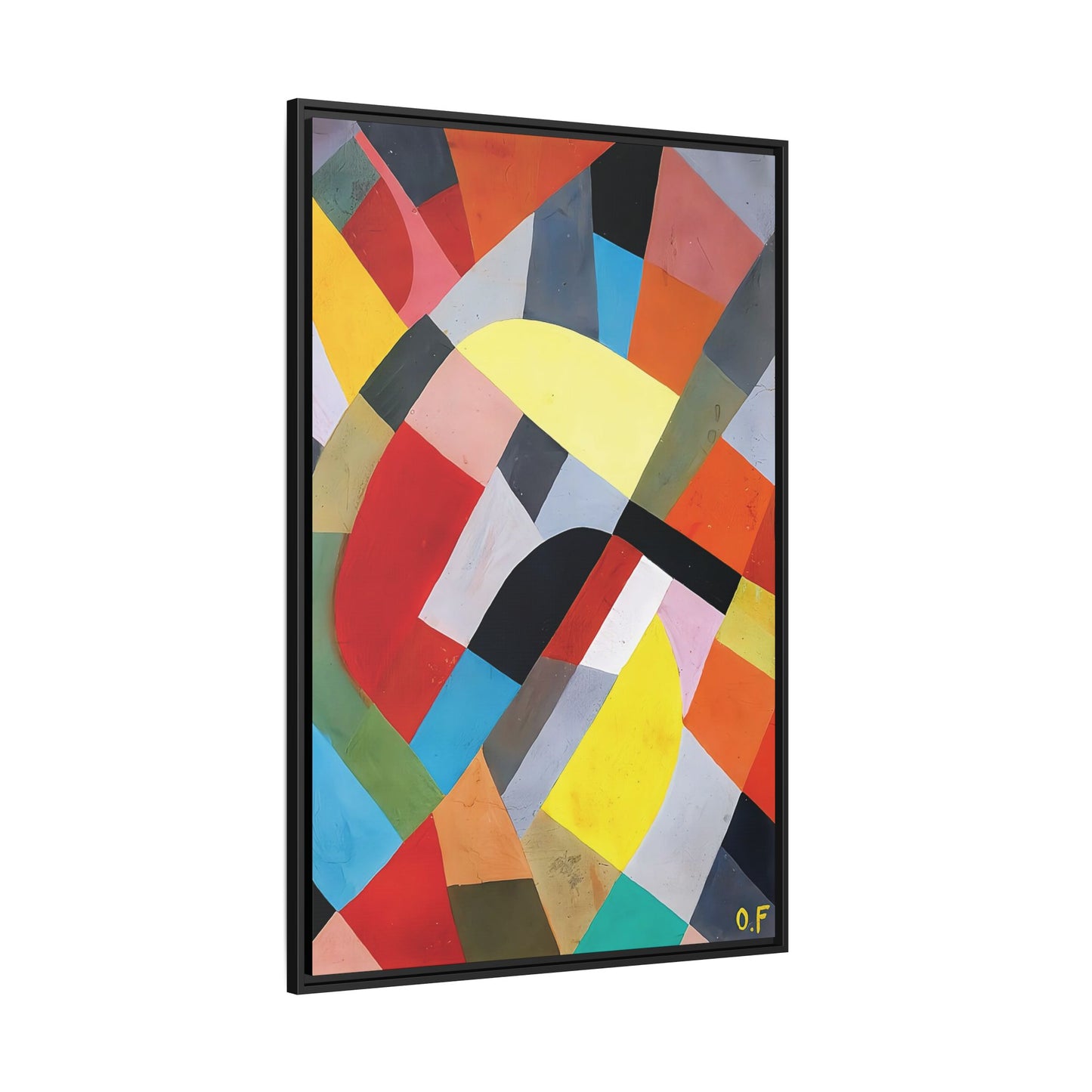Composition Abstraite (1936-38) by Otto Freundlich   / Toile encadrée sur caisse américaine