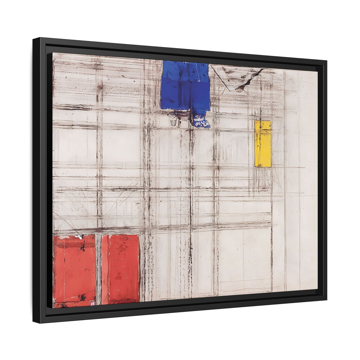 Study for a Composition (1940-1941) by Piet Mondrian  / Toile encadrée sur caisse américaine