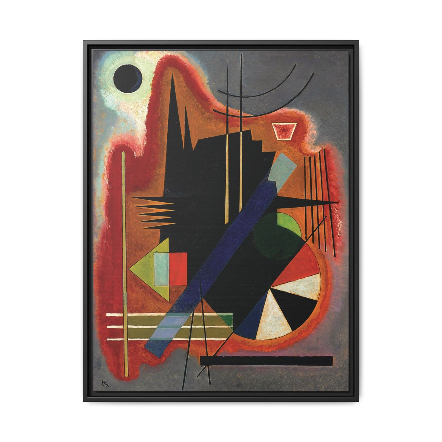 Wassily Kandinsky / Several Points (1925) / Toile encadrée sur caisse américaine