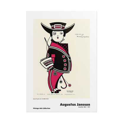 Queen City Ink, Ad. 33 (1890-1913) by Augustus Jansson / Affiche imprimée - Série Vintage Ads Collection