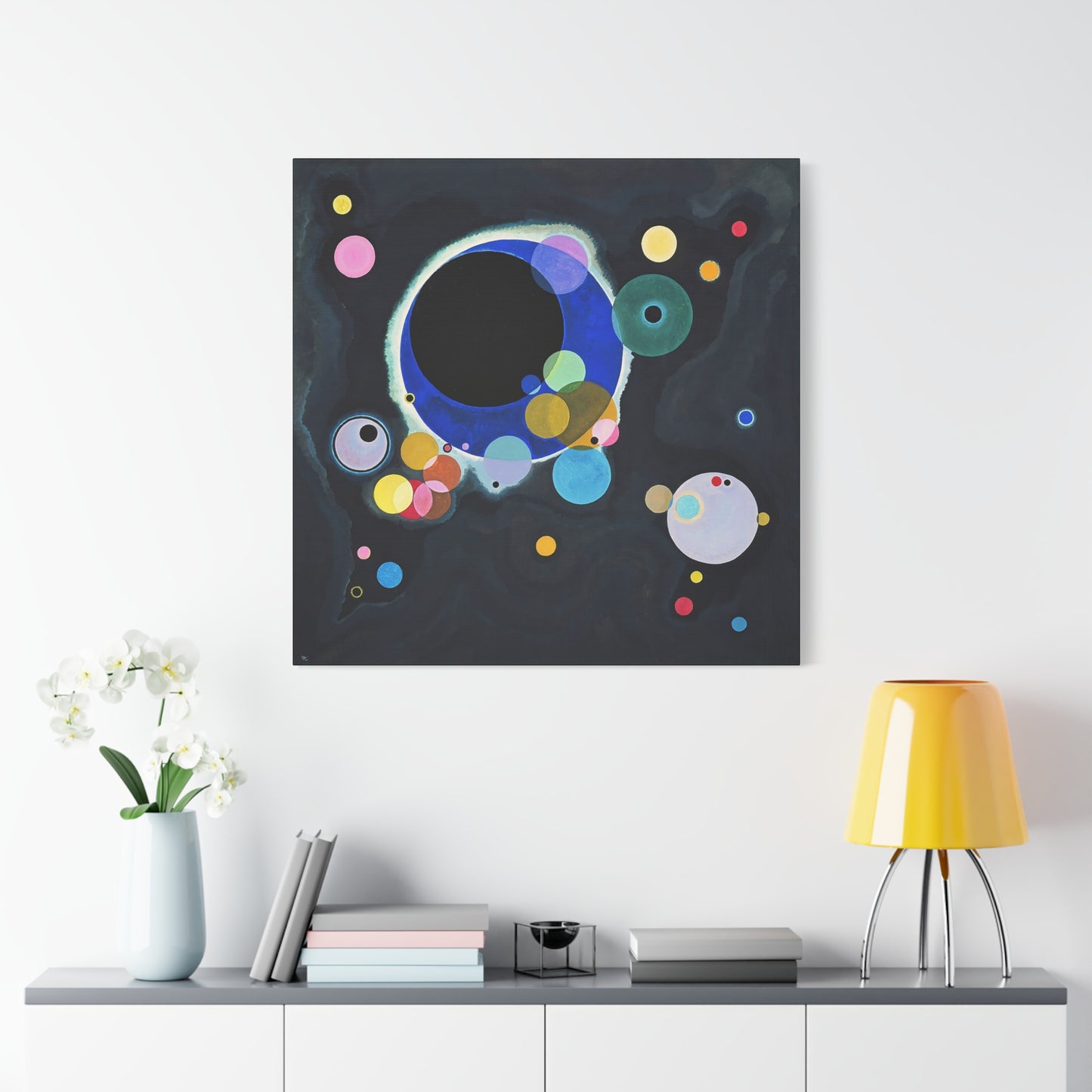 Several Circles (1926) by Wassily Kandinsky  / Reproduction Fine Art sur Toile / Epaisseur 3,2cm - 1'25 po