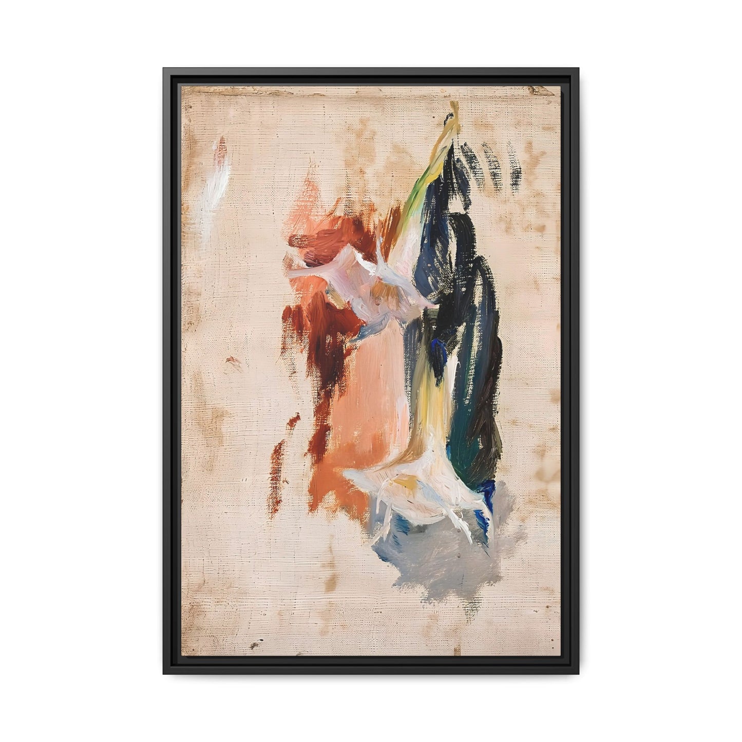 Study of a flower by Jan Ciaglinski  / Toile encadrée sur caisse américaine