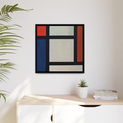 Contra-Composition (1927-28) by Theo van Doesburg  / Toile encadrée sur caisse américaine