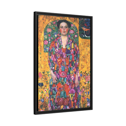 Portrait of Eugenia Primavesi (1913) by Gustav Klimt  / Toile encadrée sur caisse américaine