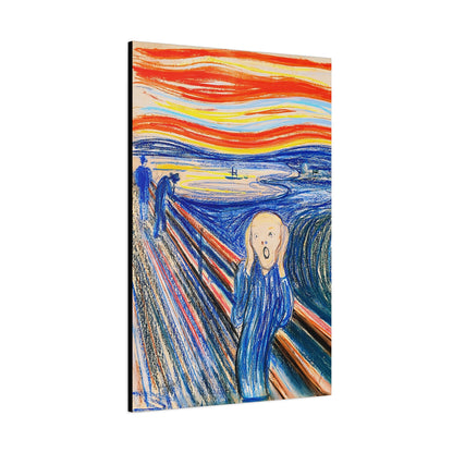 The Scream (1895) color version by Edvard Munch / Reproduction Fine Art sur Toile / Epaisseur 3,2cm - 1'25 po