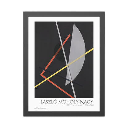 E IV - Konstruktion VII (ca 1922)  by László Moholy-Nagy  / Affiche Encadrée série ART's Collection