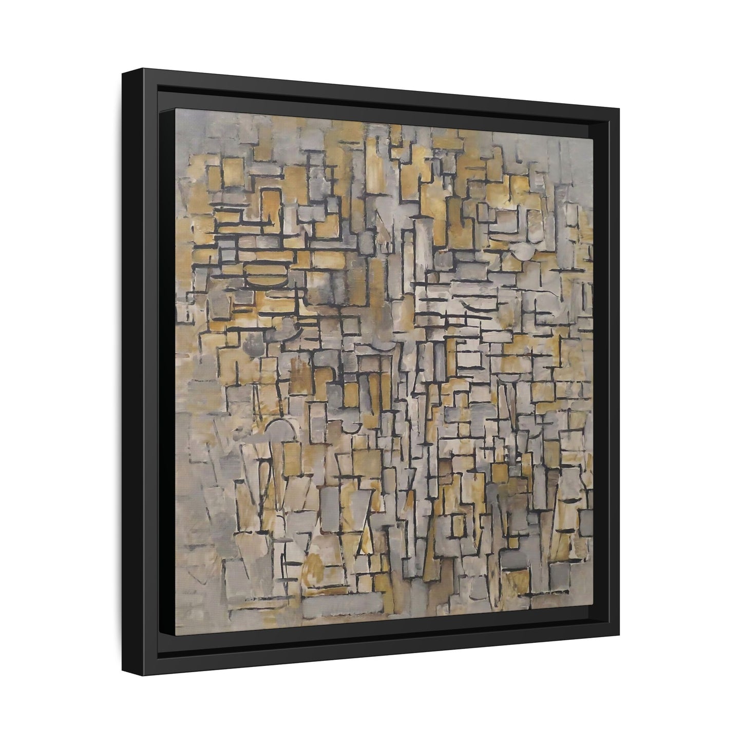Tableau Numéro 2 Composition VII (1913) by  Piet Mondrian  / Toile encadrée sur caisse américaine