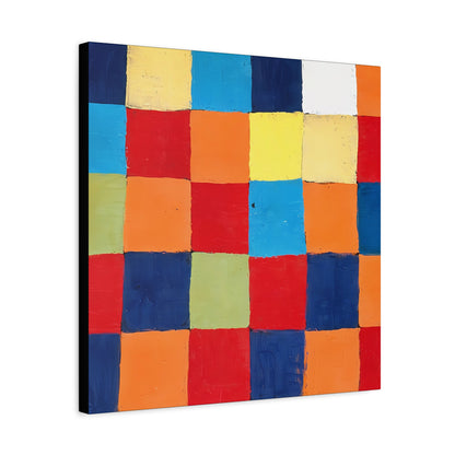 Color chart Qu 1 (1930) by Paul Klee / Reproduction Fine Art sur Toile / Large Epaisseur 3.2 cm - 1.25 inch