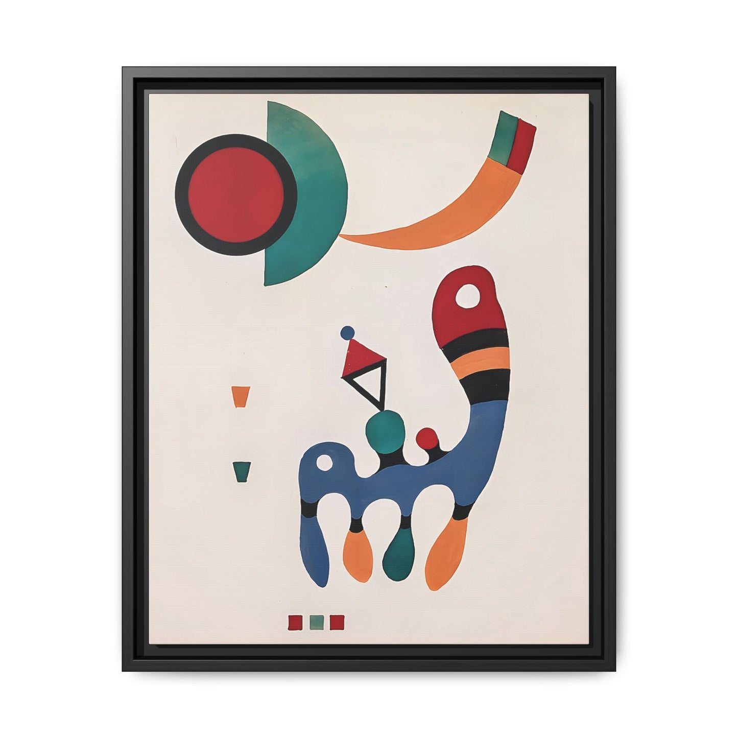 11 Tableaux et 7 Poèmes (1945) by Wassily Kandinsky / Toile encadrée sur caisse américaine