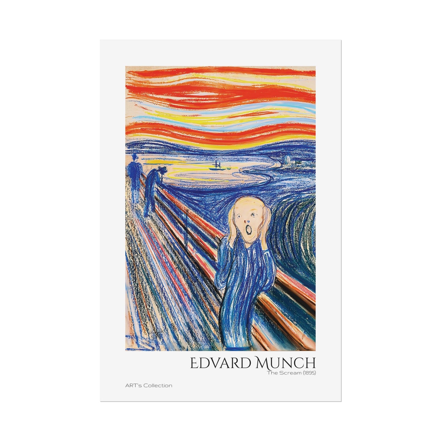 The Scream (1895) color version by Edvard Munch / Affiche imprimée - Série ART's Collection