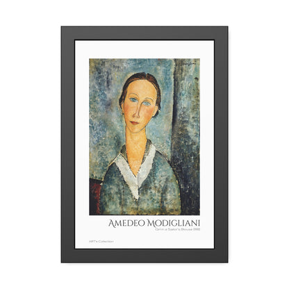 Girl in a Sailor's Blouse (1918) by Amedeo Modigliani  / Affiche Encadrée série ART's Collection