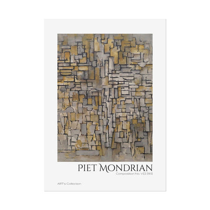 Tableau No. 2, Composition No. VII (1913) by Piet Mondrian / Affiche imprimée - Série ART's Collection