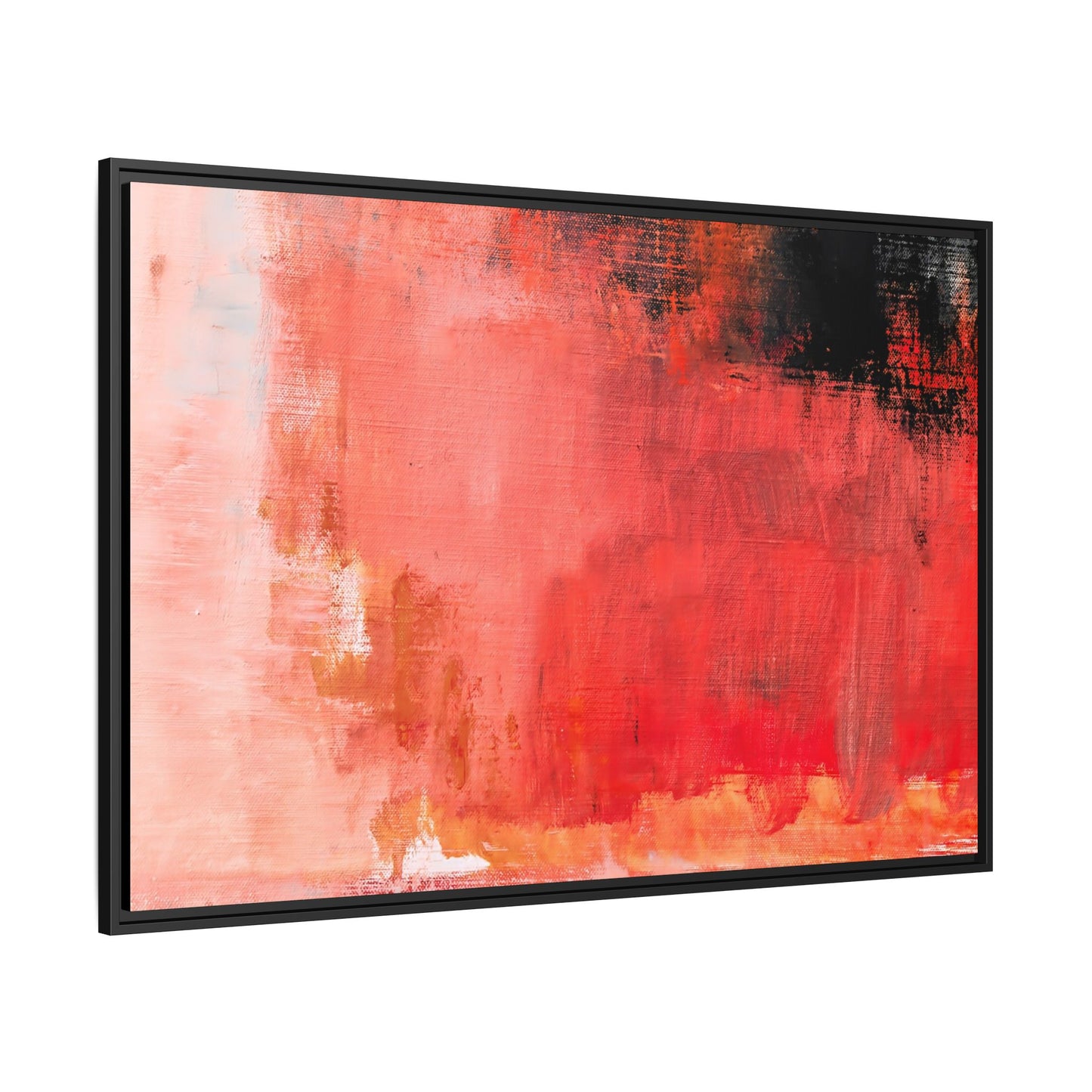 Tableau Contemporain Ecarlate "Série Sign Collections" / Toile encadrée sur caisse américaine