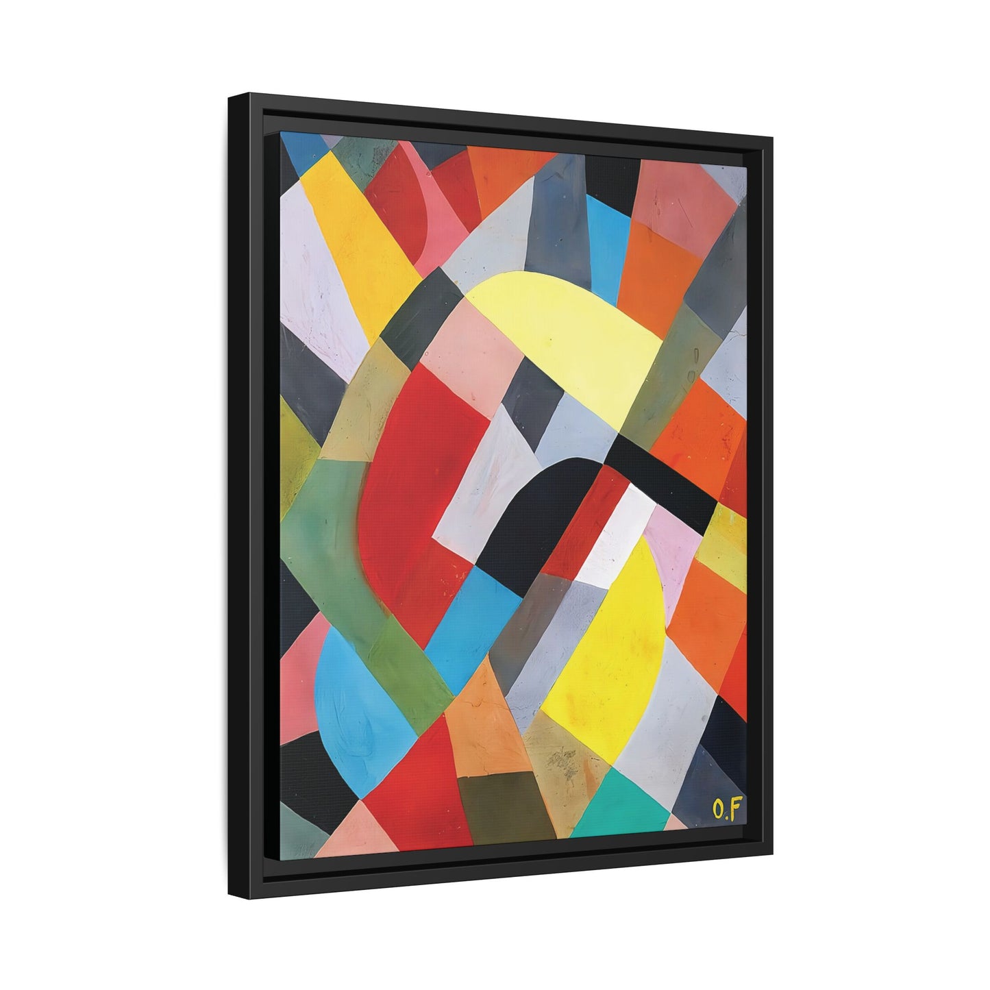 Composition Abstraite (1936-38) by Otto Freundlich   / Toile encadrée sur caisse américaine