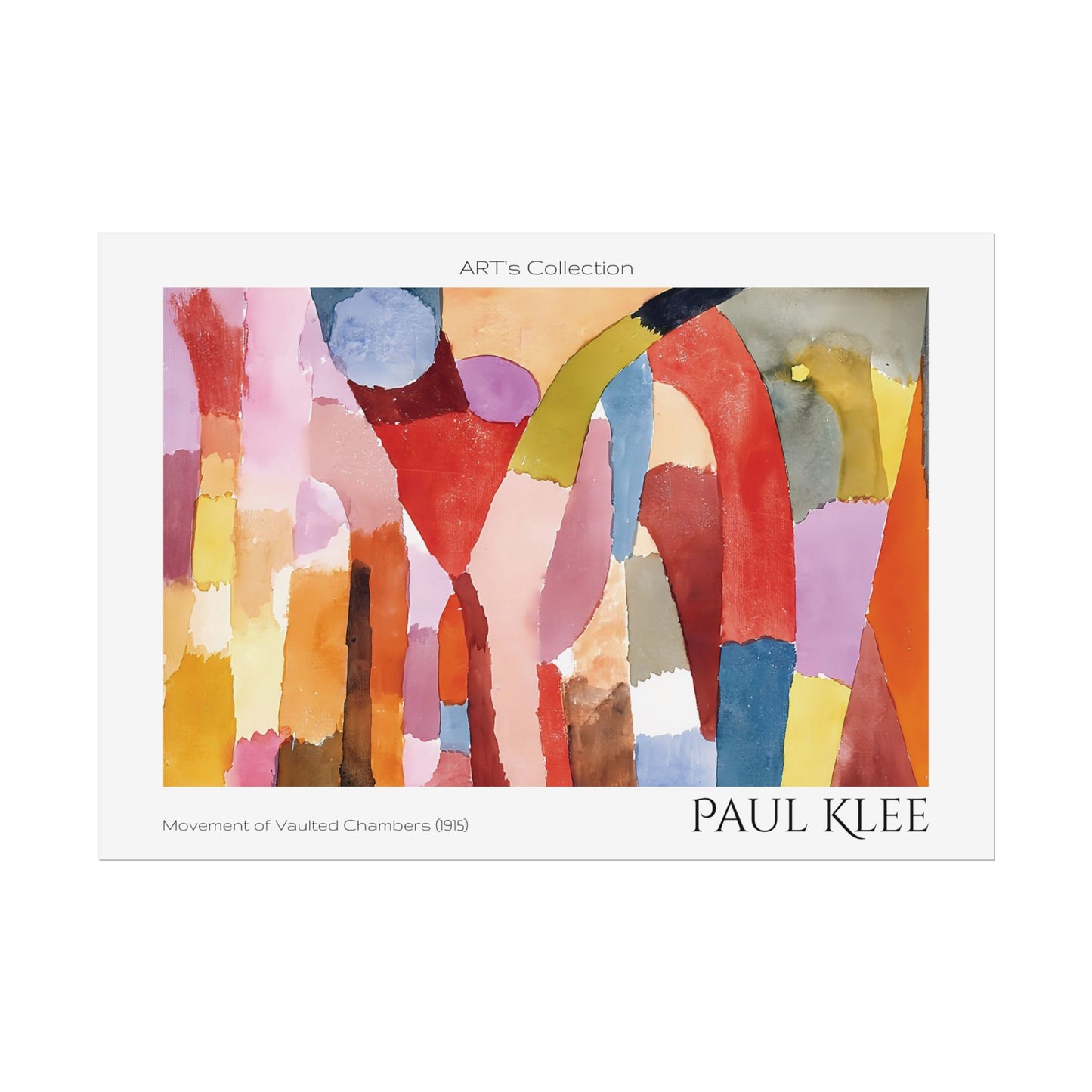 Movement of Vaulted Chambers (1915) by Paul Klee / Affiche imprimée - Série ART's Collection