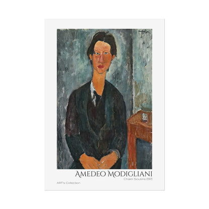 Chaim Soutine (1917) by Amedeo Modigliani / Affiche imprimée - Série ART's Collection