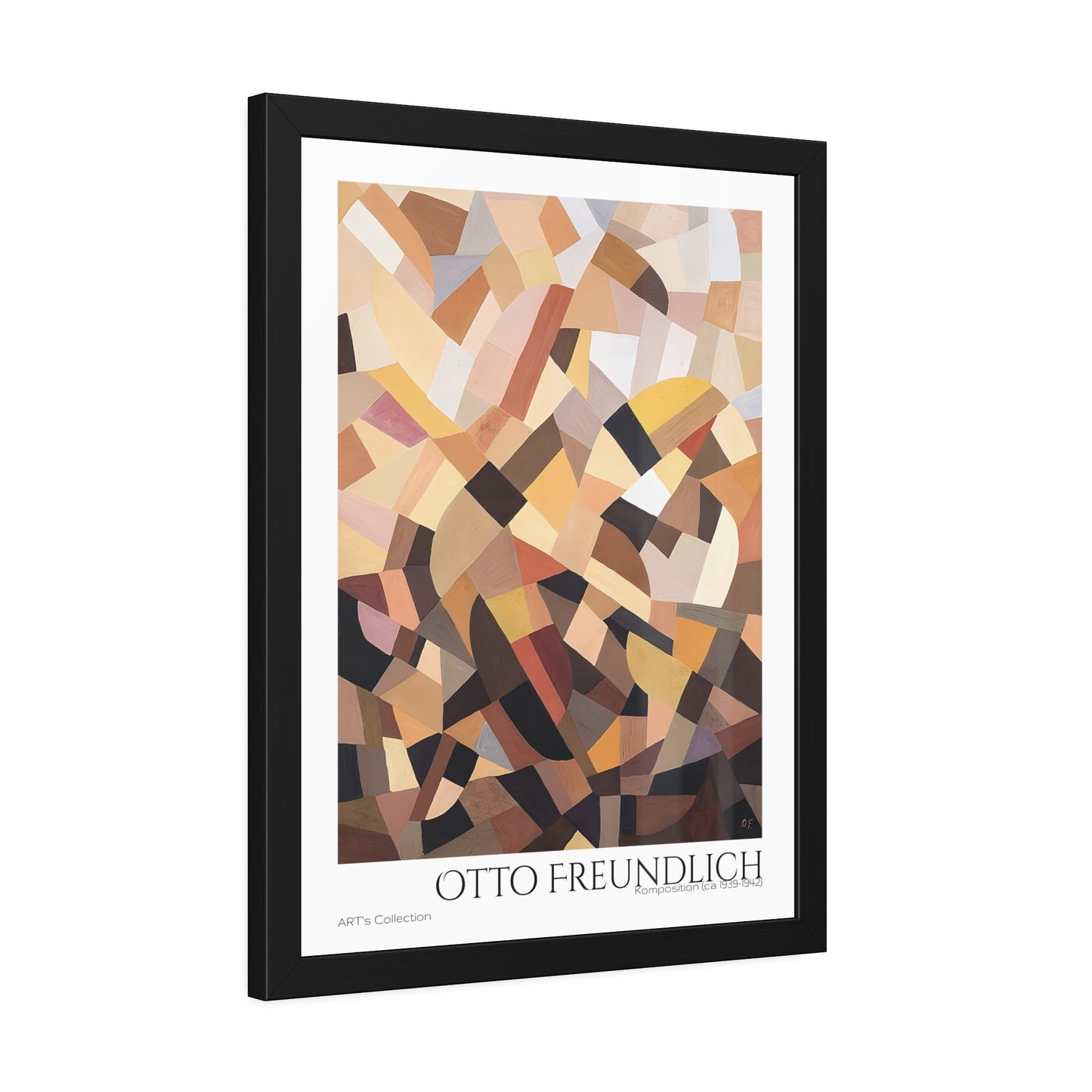 Komposition (ca 1939-1942) by Otto Freundlich  / Affiche Encadrée série ART's Collection
