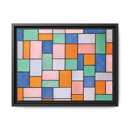 Composition in dissonances (1919) by Theo van Doesburg  / Toile encadrée sur caisse américaine