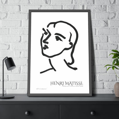 Nadia aux cheveux lisses (1948) by Henri Matisse / Affiche Encadrée série ART's Collection