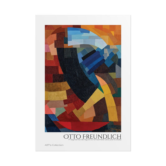 Fragments de figure à l'ensemble des plans (1928) by Otto Freundlich / Affiche imprimée - Série ART's Collection