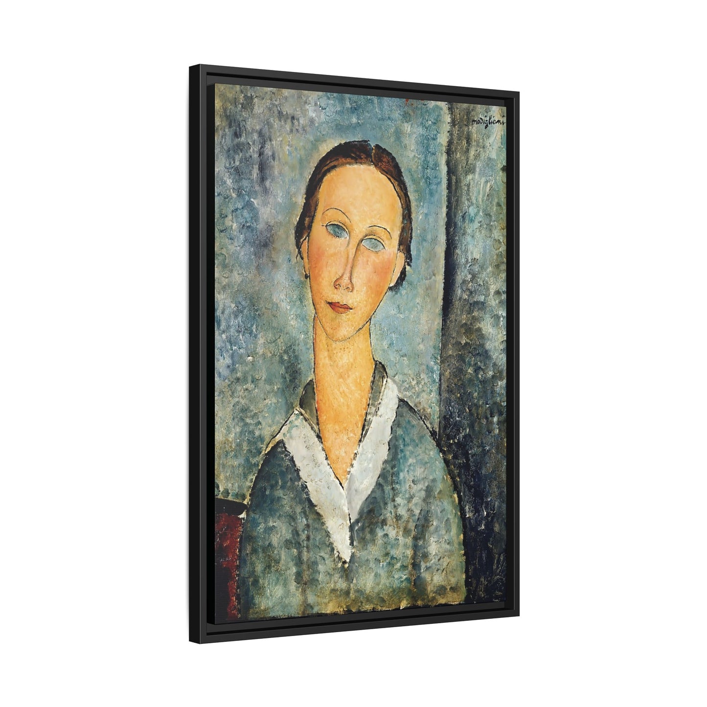 Girl in a Sailor's Blouse (1918) by Amedeo Modigliani / Toile encadrée sur caisse américaine