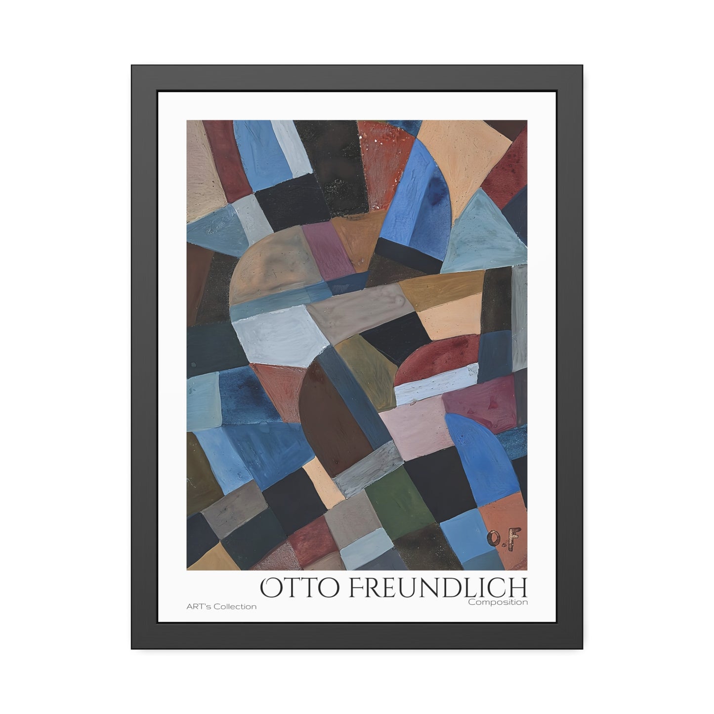 Composition by Otto Freundlich  / Affiche Encadrée série ART's Collection