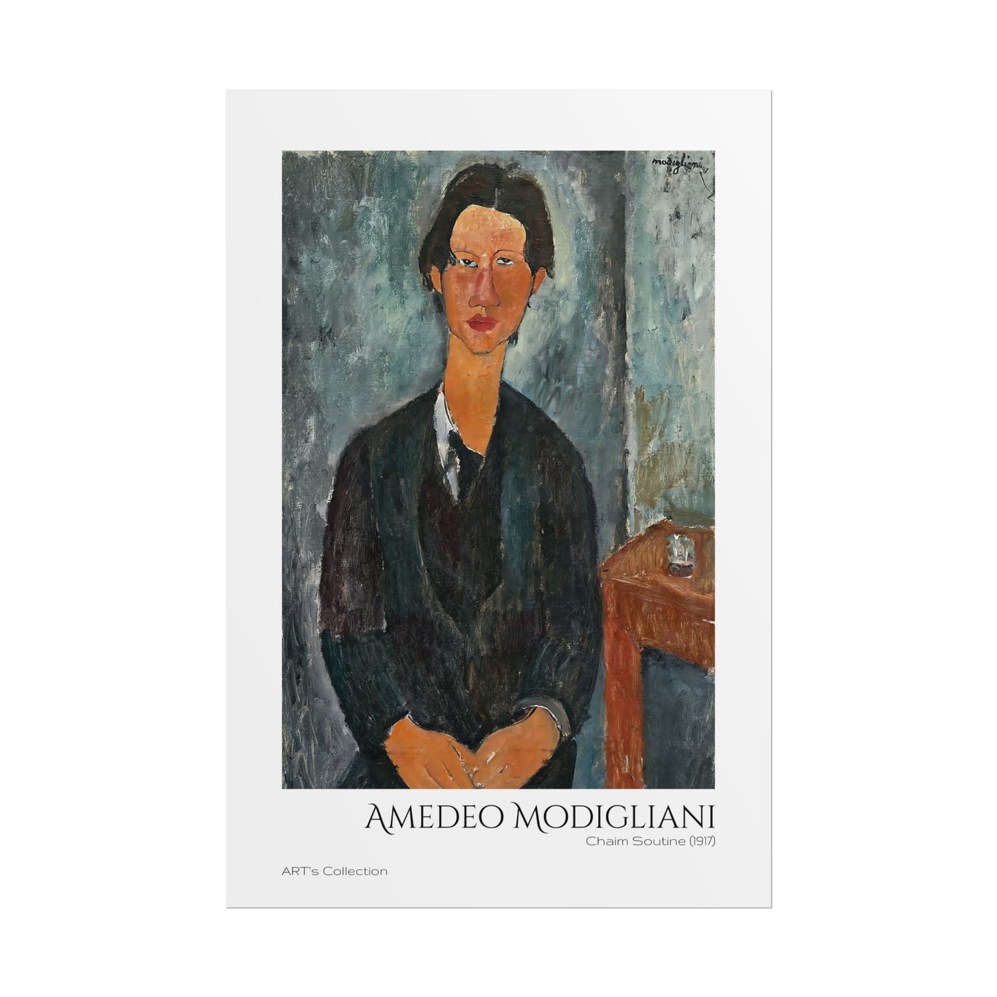 Chaim Soutine (1917) by Amedeo Modigliani / Affiche imprimée - Série ART's Collection