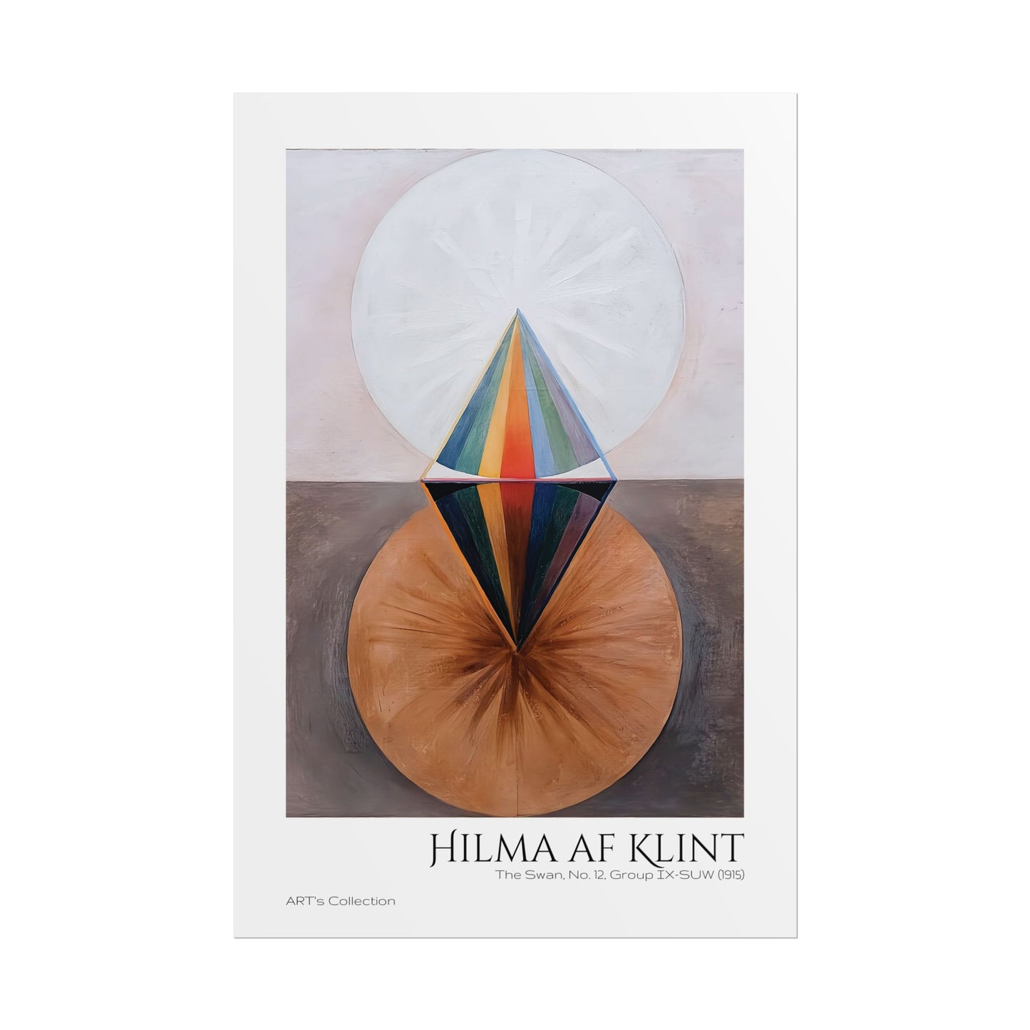 The Swan, No. 12, Group IX-SUW (1915)  by Hilma af Klint  / Affiche imprimée - Série ART's Collection