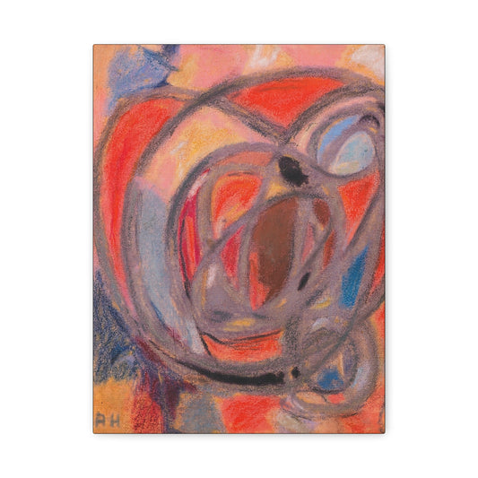 Komposition Rund- und Ovalformen (Ca. 1930) by Adolf Hölzel / Reproduction Fine Art sur Toile /  Epaisseur 3.2 cm - 1.25 inch