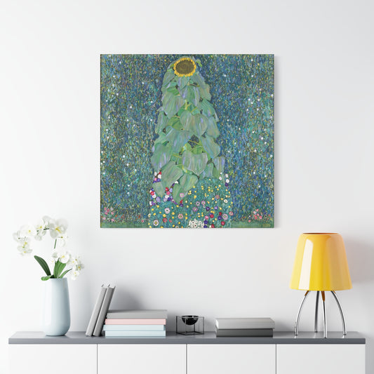 Sunflowers (1883) by Gustav Klimt / Reproduction Fine Art sur Toile / Flanc Large Epaisseur 3.2 cm - 1.25 inch